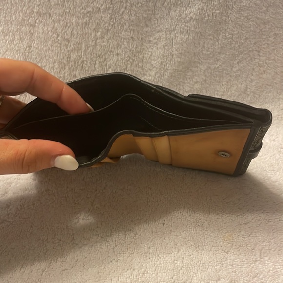 Coach Double Snap Wallet with Buckle - Classic Black C - Picture 4 of 10